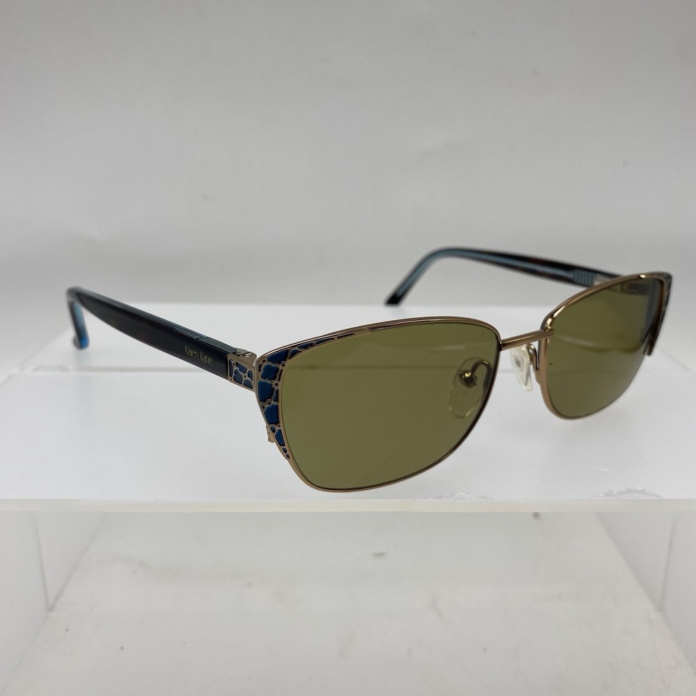 Karen Kane Sunglasses Women FRAME ONLY Casha 53-16-135 Light Brown 116 - Picture 2 of 11